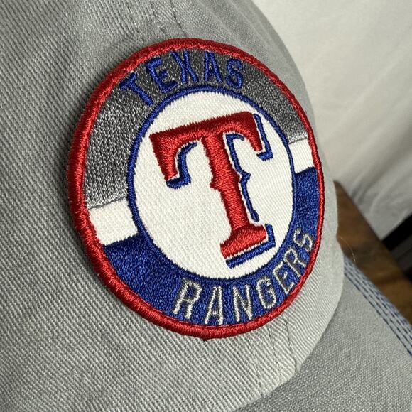 Texas Rangers MLB Baseball Hat Embroidered Logo Blue Mesh Snapback NWOT Women's - Picture 3 of 9